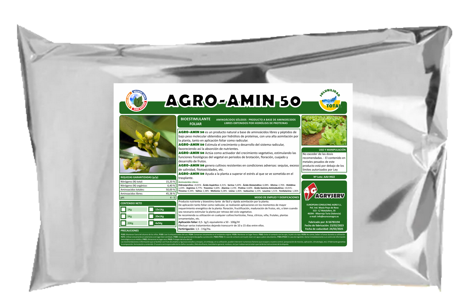 Envase AGRO-AMIN 50