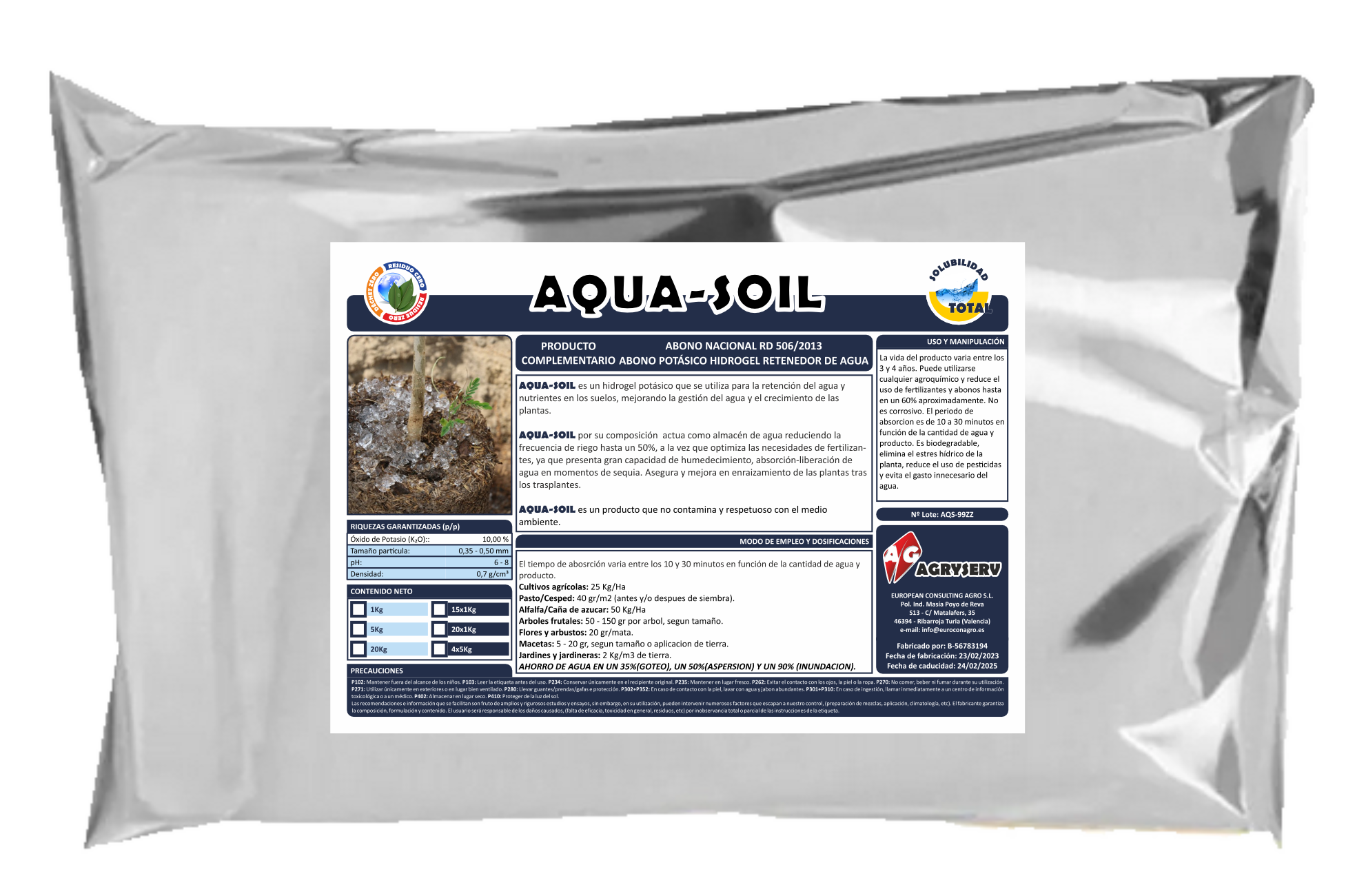 Envase AQUA-SOIL