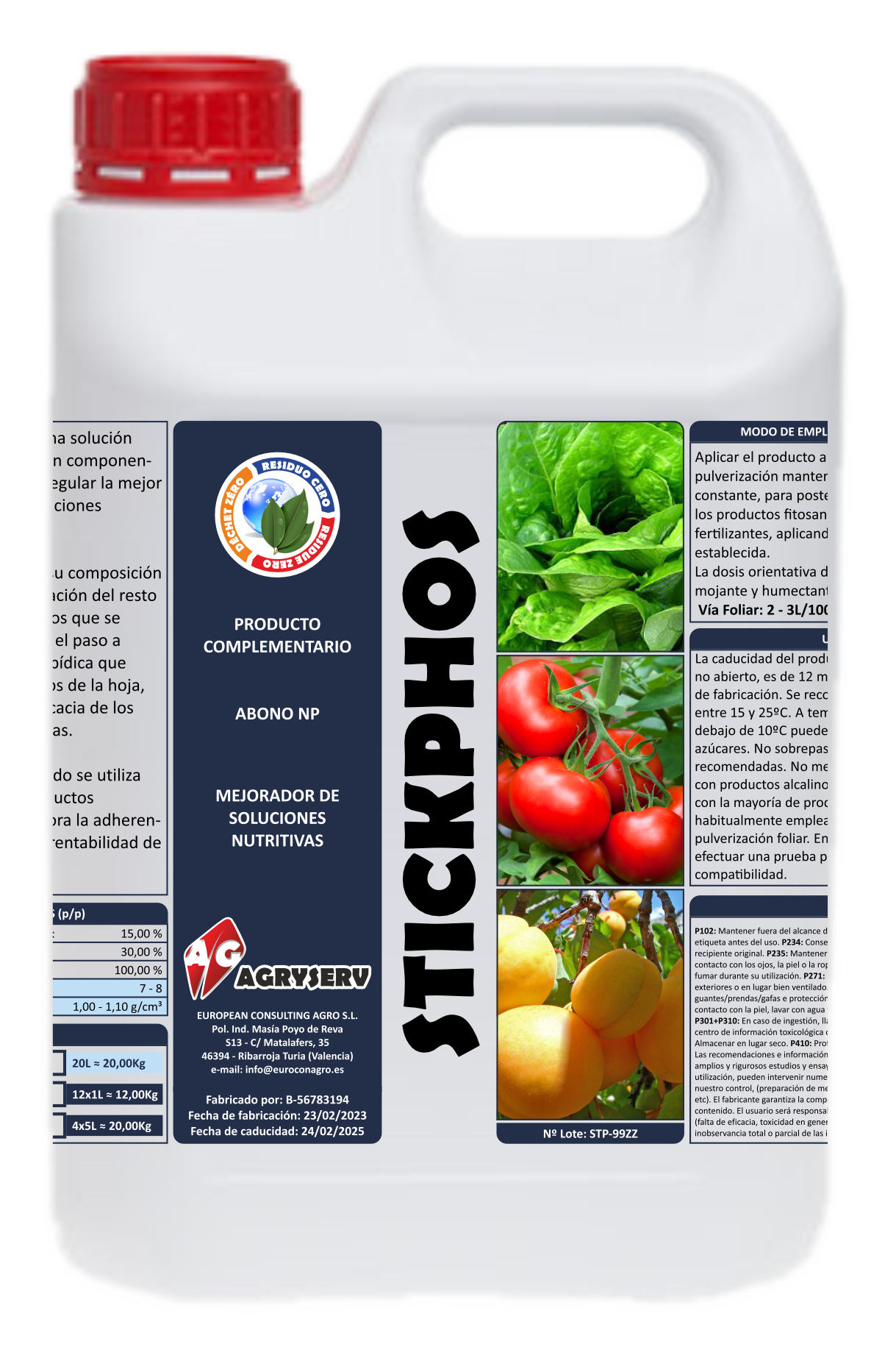 Envase STICKPHOS