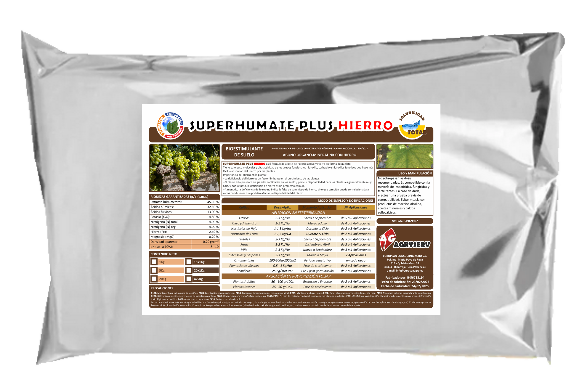 Envase SUPERHUMATE PLUS HIERRO